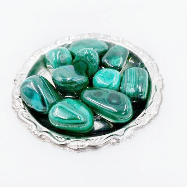 Malachite Tumbled Stone - Elevated Metaphysical