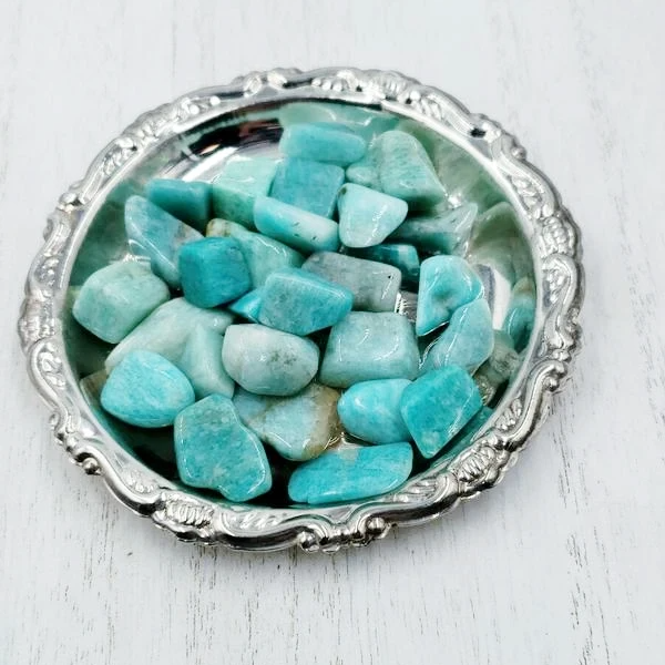 Amazonite Pebble Tumbled Stone Small