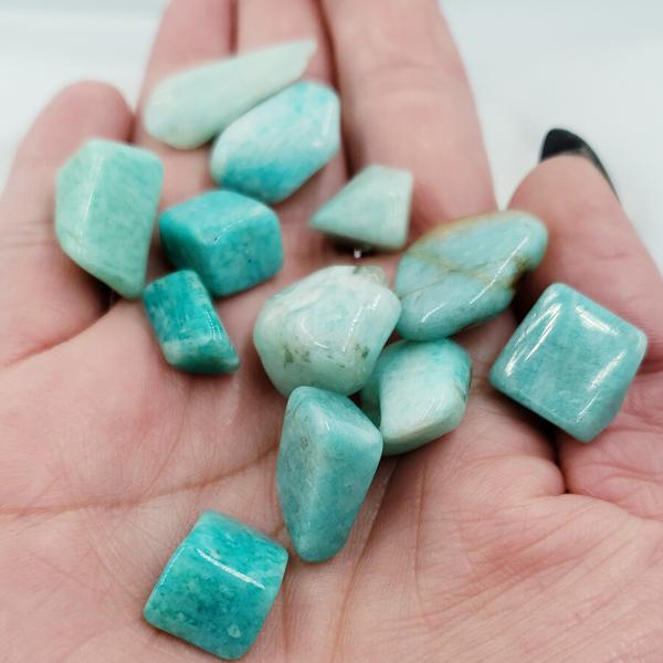 Amazonite Pebble Tumbled Stone Small