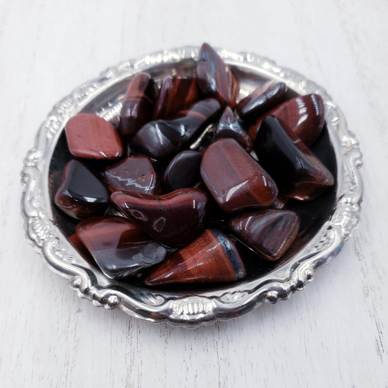 Red Tiger Eye Tumbled Stone