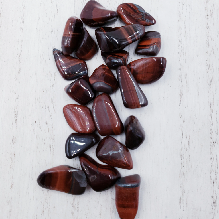 Red Tiger Eye Tumbled Stone