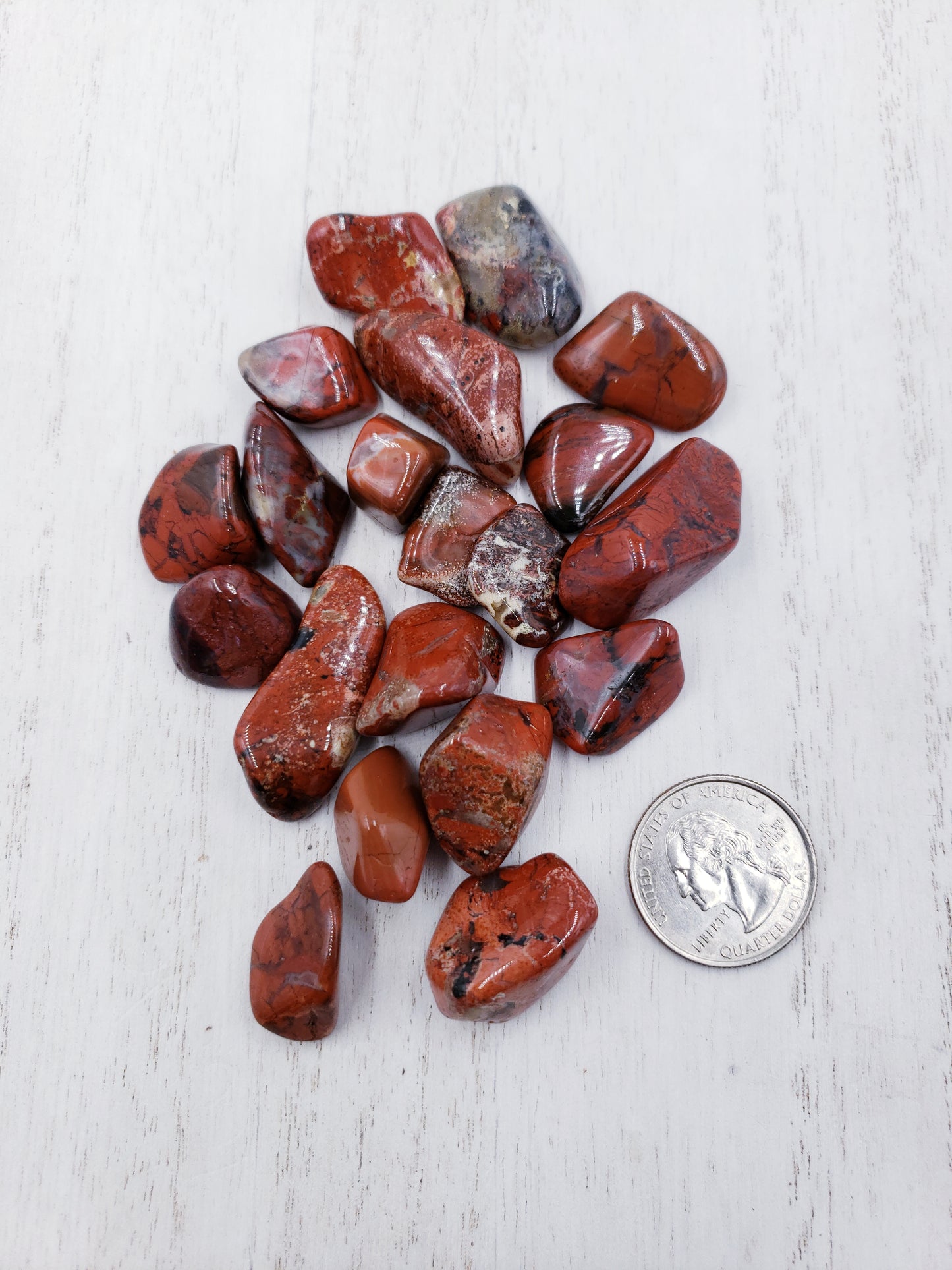 Brecciated Jasper Tumbled Stone