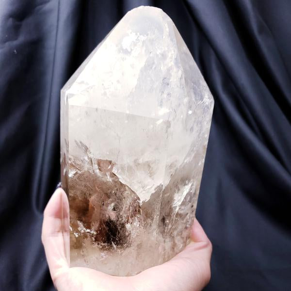 Large Smoky Quartz Polished Crystal Point