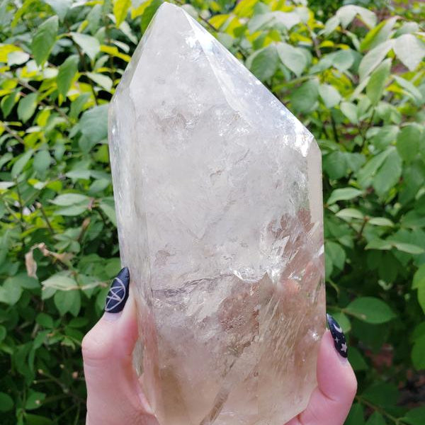 Large Smoky Quartz Polished Crystal Point