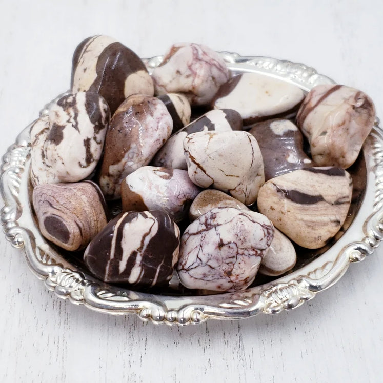 Brown Zebra Jasper Tumbled Stone