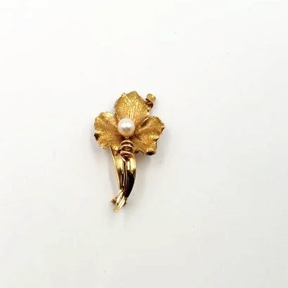 18kt Yellow Gold Corletto Brooch Pin Vintage - Brooches and Pins