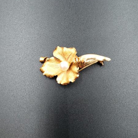 18kt Yellow Gold Corletto Brooch Pin Vintage - Brooches and Pins