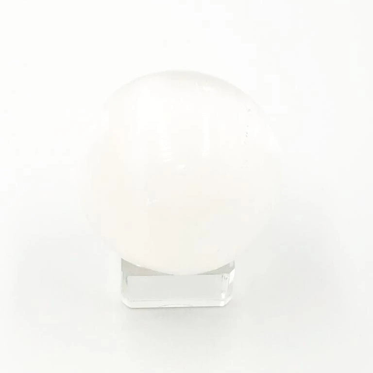 Selenite Sphere 2.6" 65 mm 12 oz 374 g