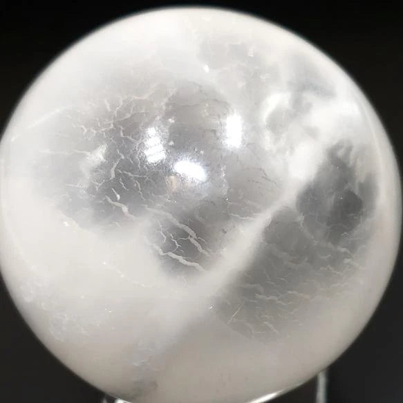 Selenite Sphere 2.6" 65 mm 12 oz 374 g