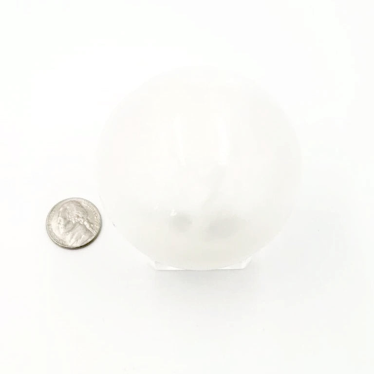 Selenite Sphere 2.6" 65 mm 12 oz 374 g