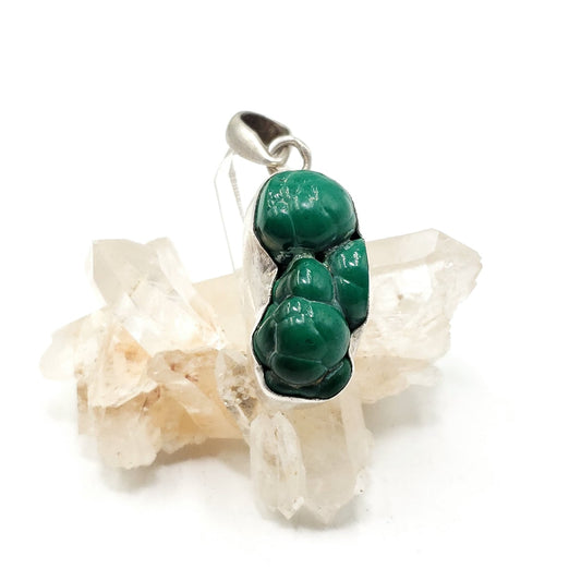 Malachite Sterling Silver Pendant