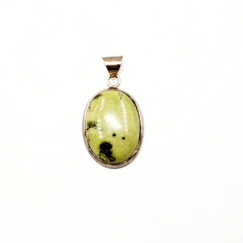 Nephrite Jade Sterling Silver Pendant - Elevated Metaphysical