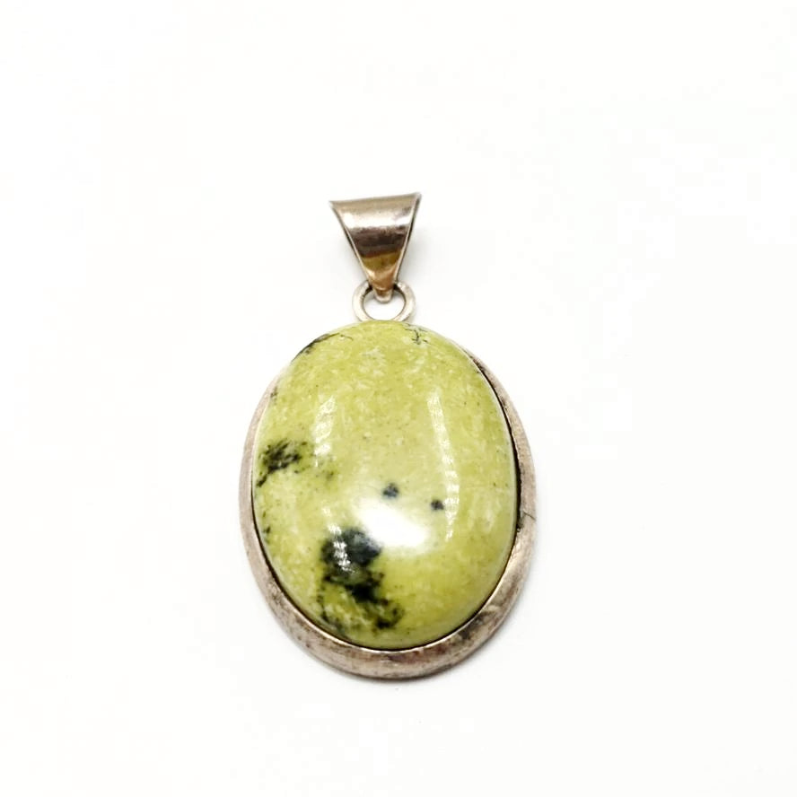 Nephrite Jade Sterling Silver Pendant - Elevated Metaphysical