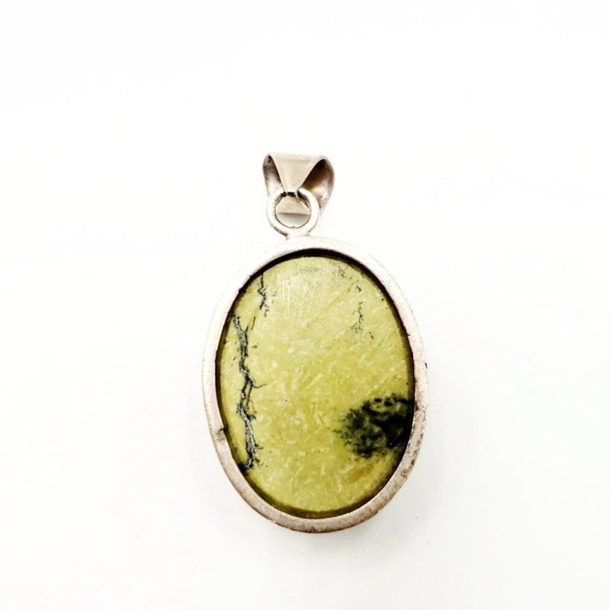 Nephrite Jade Sterling Silver Pendant - Elevated Metaphysical