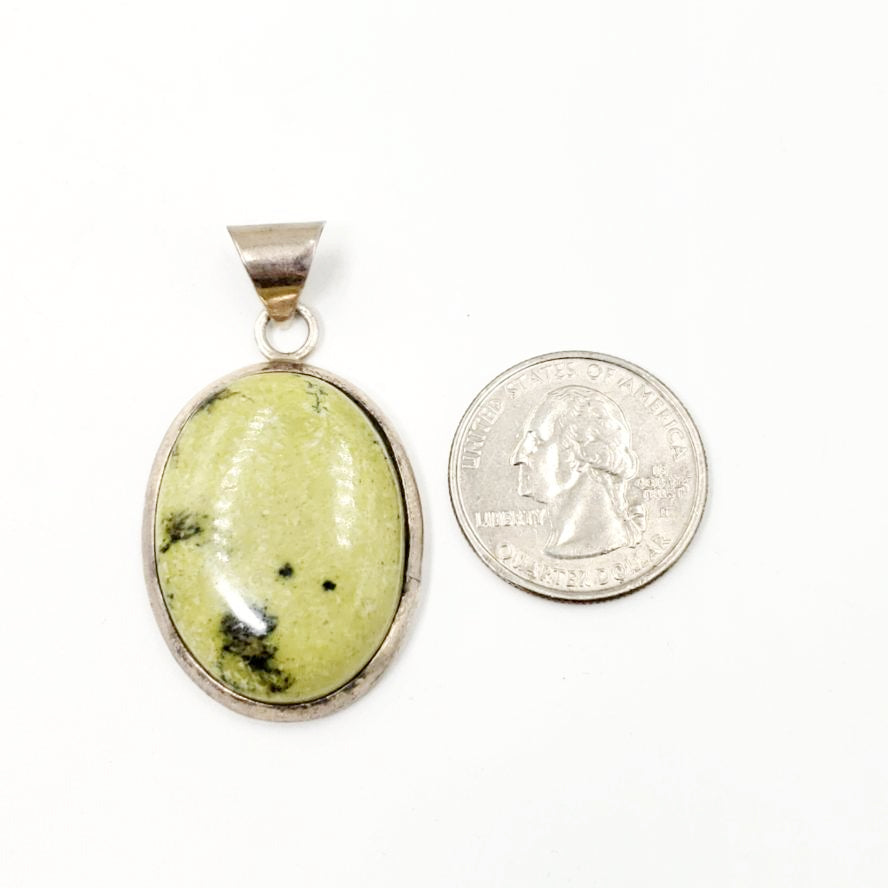 Nephrite Jade Sterling Silver Pendant - Elevated Metaphysical