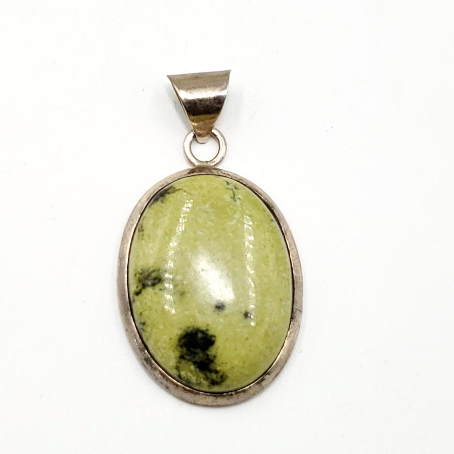 Nephrite Jade Sterling Silver Pendant - Elevated Metaphysical