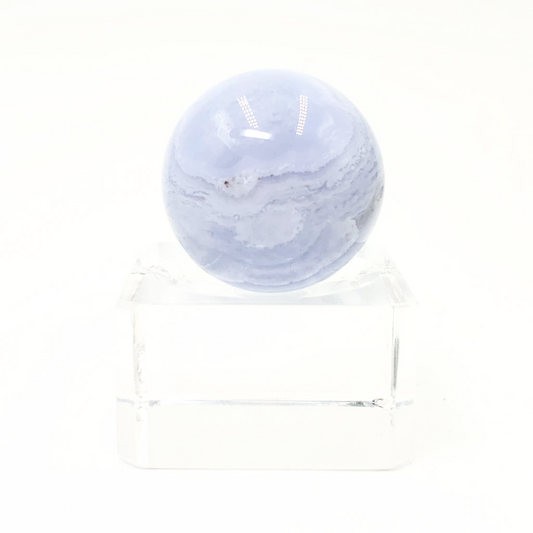 Blue Lace Agate Sphere 31.7 mm 43.5 g