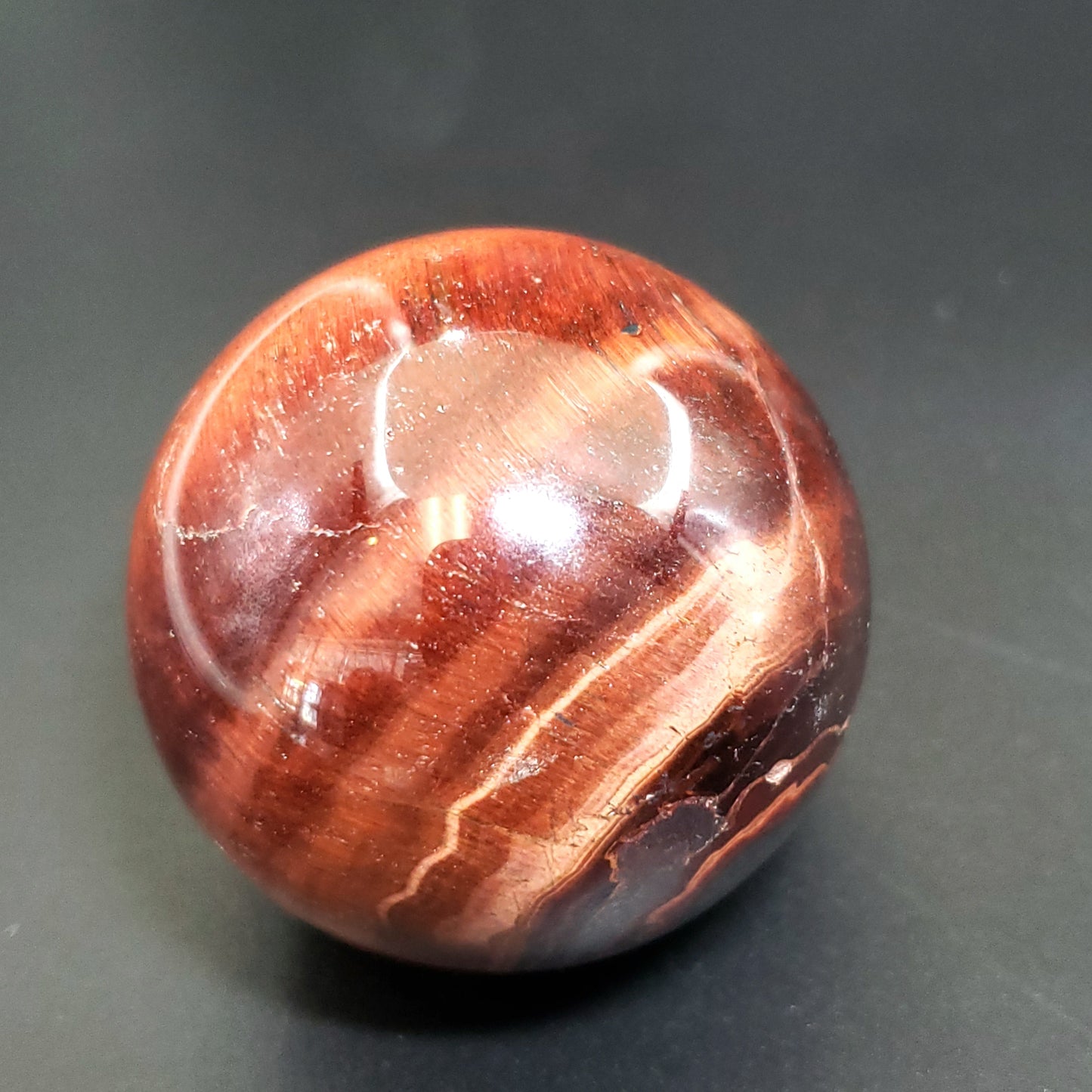 Red Tiger Eye Sphere 42mm 1.65" 105g 3.7oz