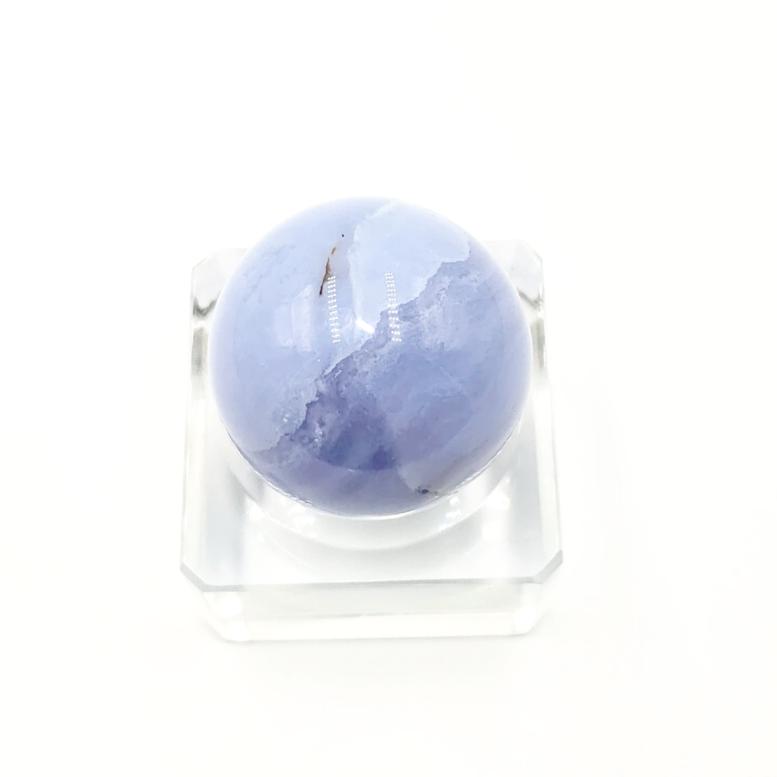 Blue Lace Agate Sphere 31.8 mm 44.0 g