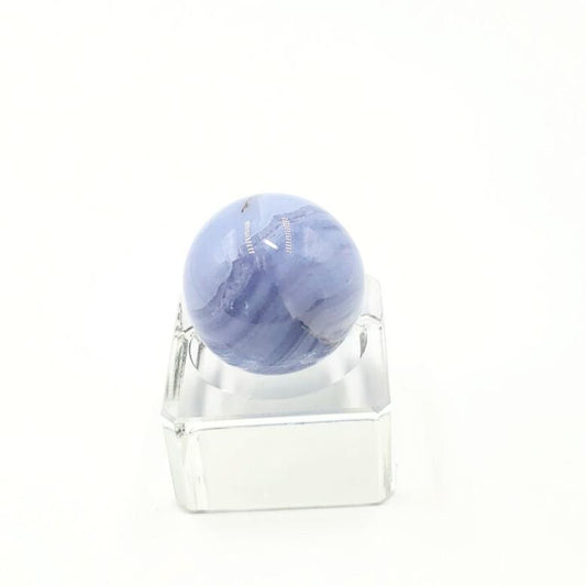 Blue Lace Agate Sphere 31.8 mm 44.0 g