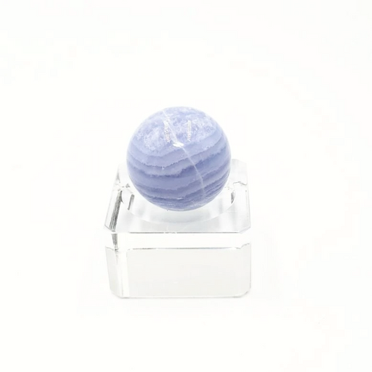 Blue Lace Agate Sphere 29.1 mm 33.5 g