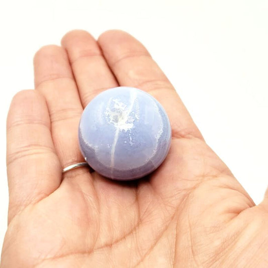 Blue Lace Agate Sphere 29.1 mm 33.5 g