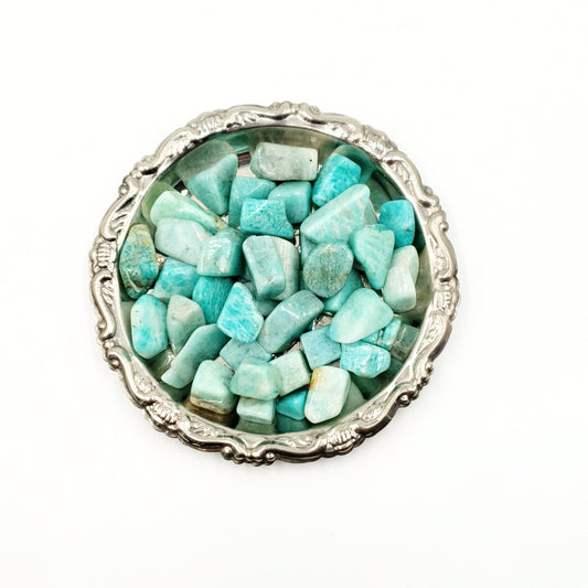 Amazonite Pebble Tumbled Stone Small