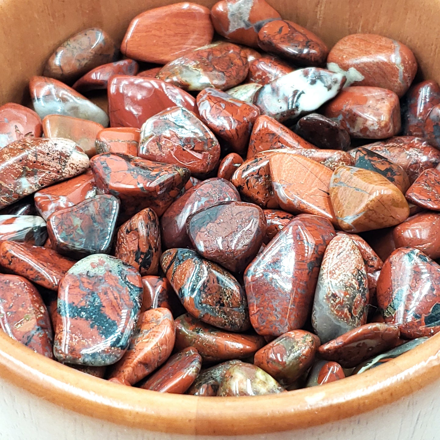 Brecciated Jasper Tumbled Stone