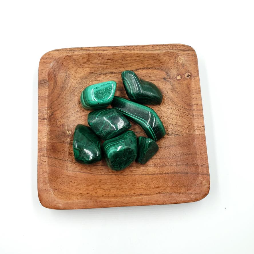 Malachite Tumbled Stone - Elevated Metaphysical