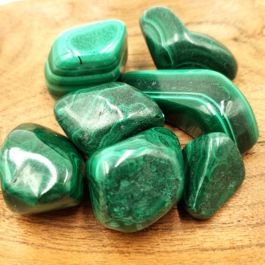 Malachite Tumbled Stone - Elevated Metaphysical