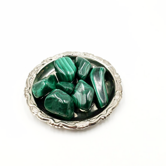 Malachite Tumbled Stone - Elevated Metaphysical