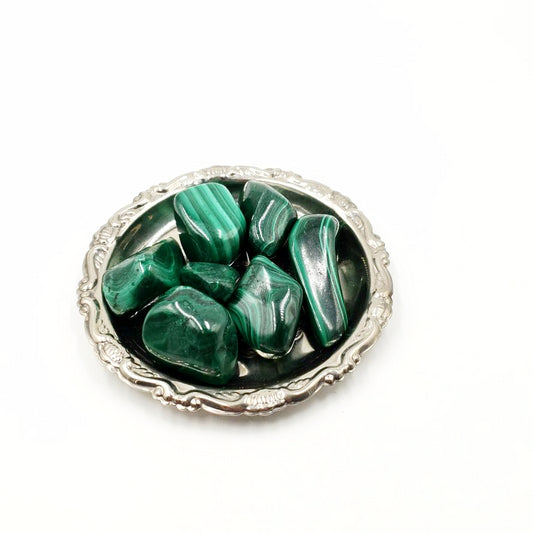Malachite Tumbled Stone - Elevated Metaphysical