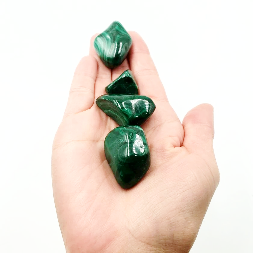Malachite Tumbled Stone - Elevated Metaphysical