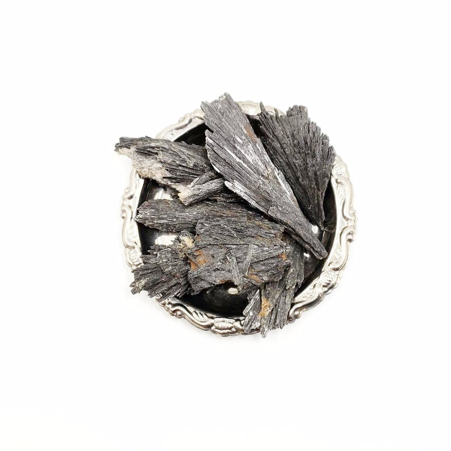 Black Kyanite Fan Blade Stone Rough - Elevated Metaphysical