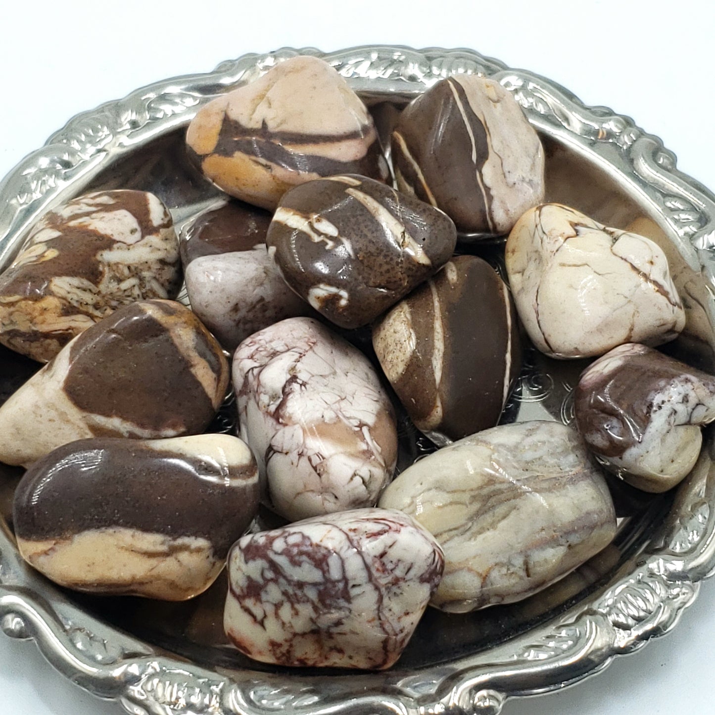 Brown Zebra Jasper Tumbled Stone