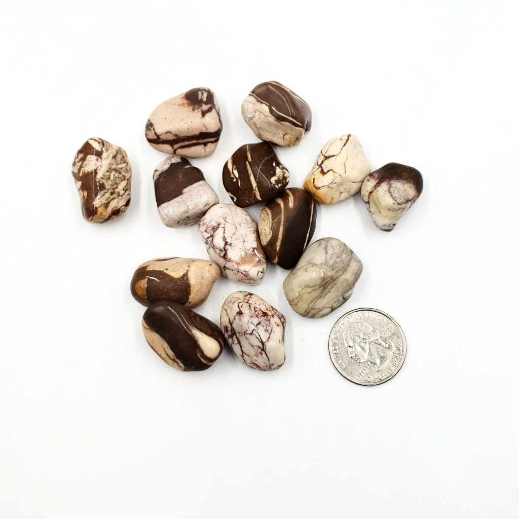 Brown Zebra Jasper Tumbled Stone