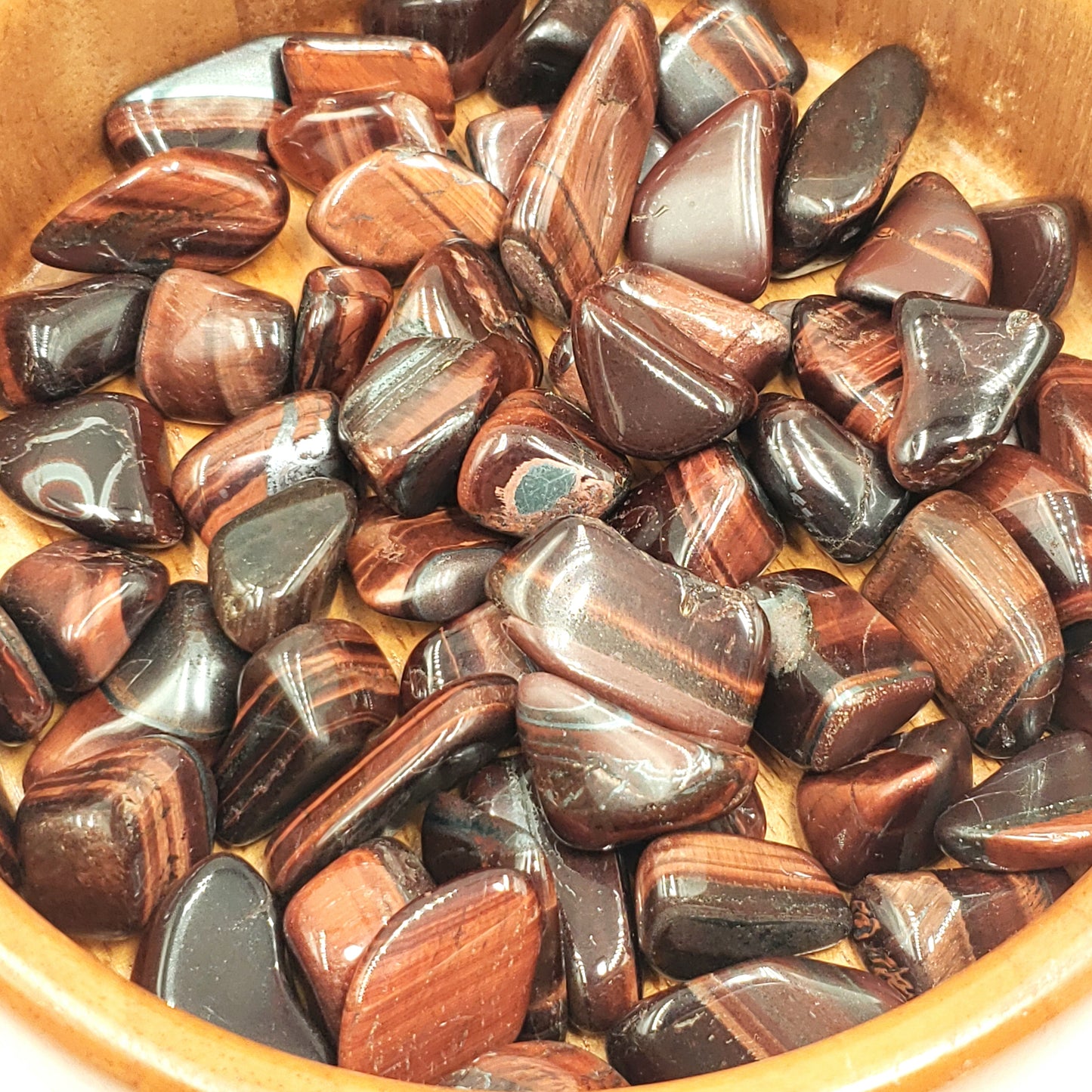 Red Tiger Eye Tumbled Stone