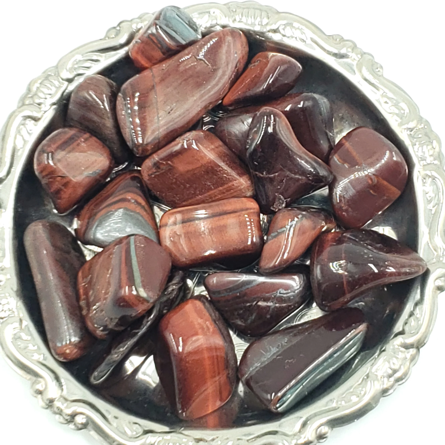Red Tiger Eye Tumbled Stone