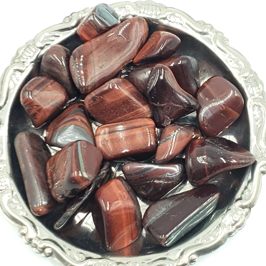 Red Tiger Eye Tumbled Stone