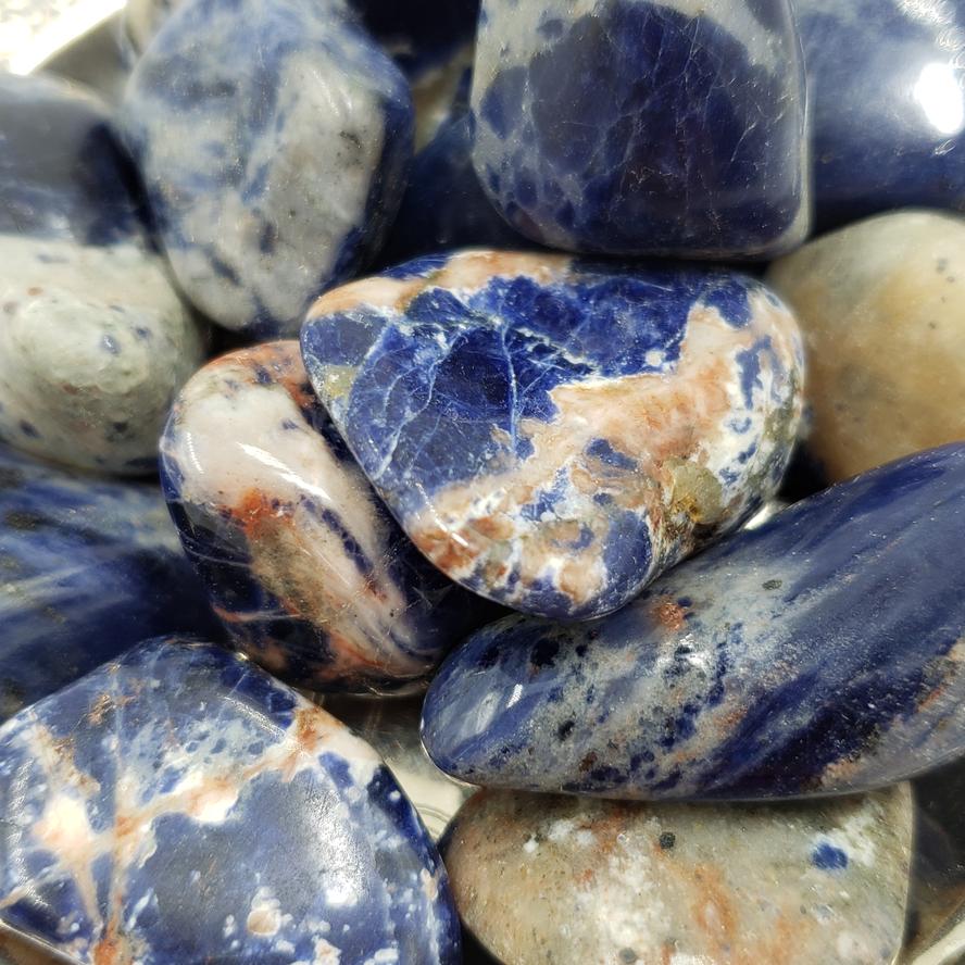 Sodalite Tumbled Stone - Tumbled Stones