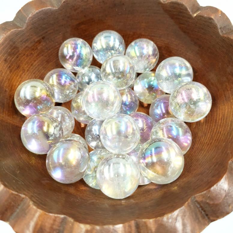 Aura Clear Quartz Sphere Aura Quartz - Spheres