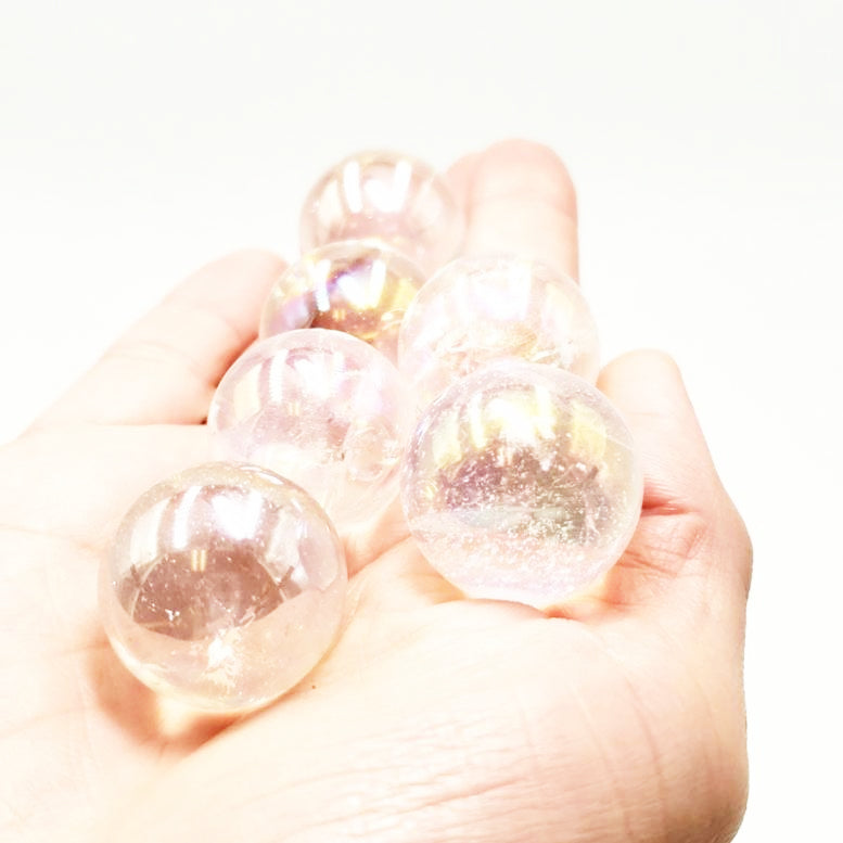 Aura Clear Quartz Sphere Aura Quartz - Spheres