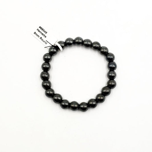 Hematite Bead Bracelet 8mm - Bracelet