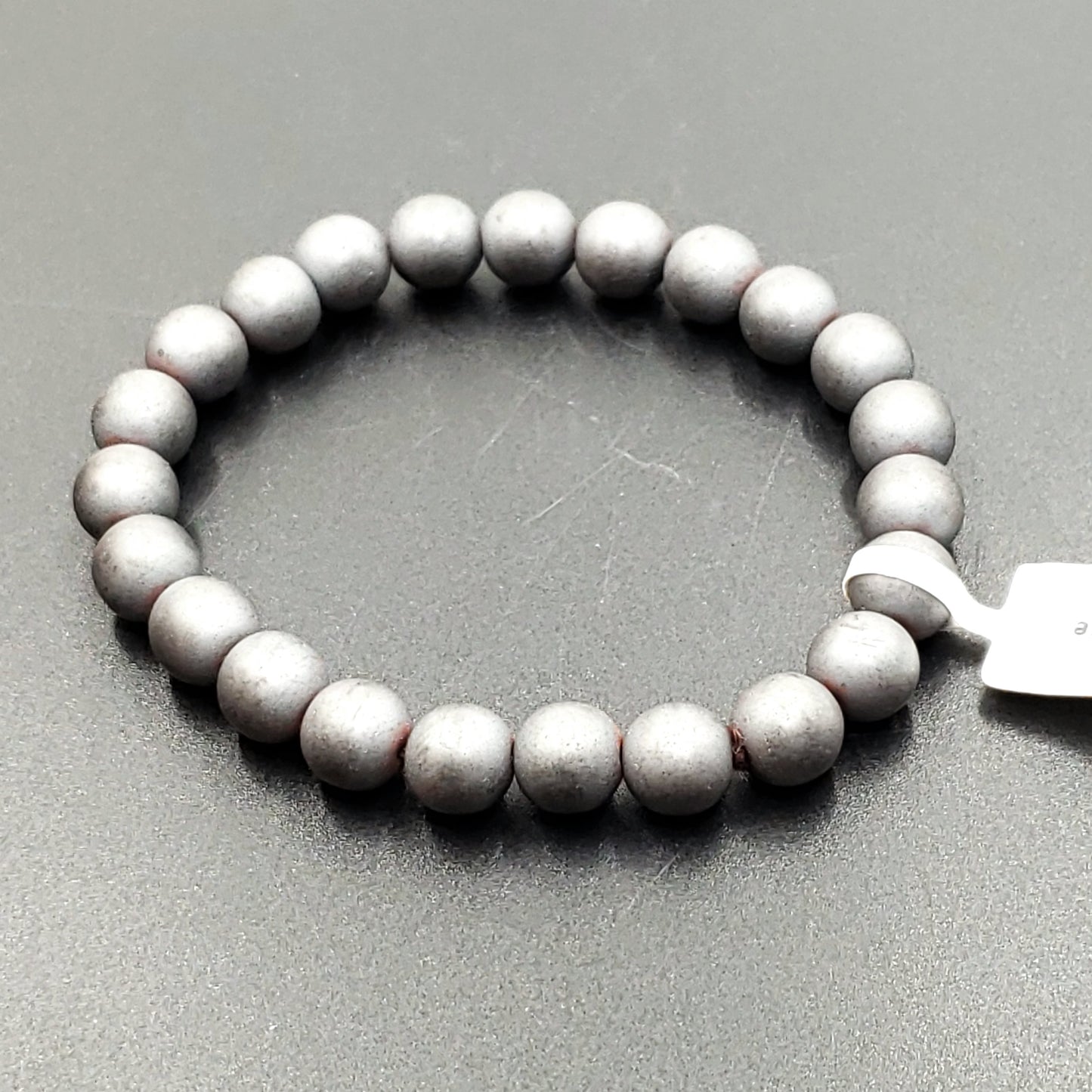 Matte Hematite Bead Bracelet 8mm - Bracelet