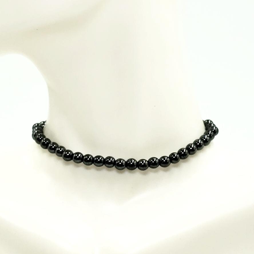 Hematite Bead Bracelet 4mm - Bracelet