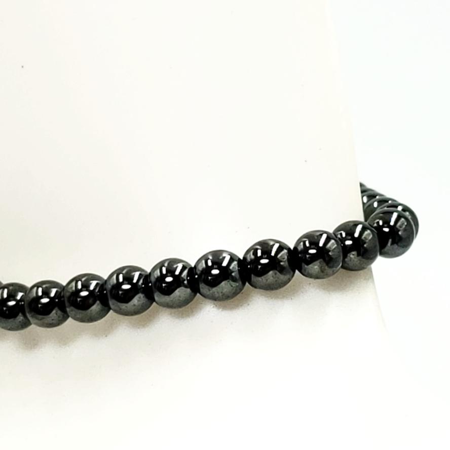 Hematite Bead Bracelet 4mm - Bracelet
