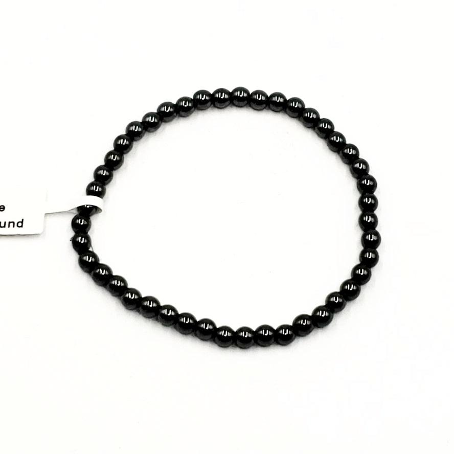 Hematite Bead Bracelet 4mm - Bracelet