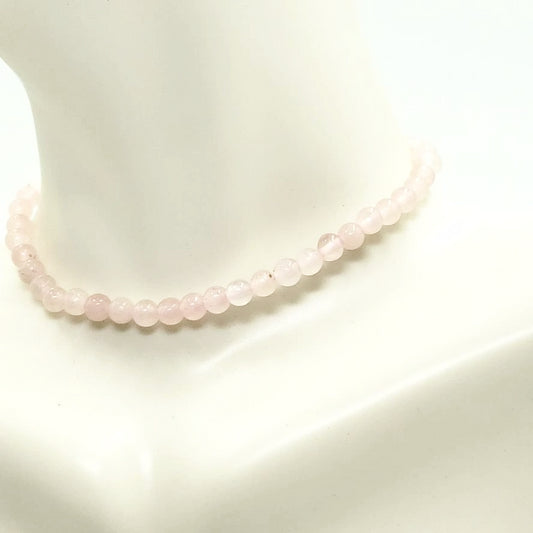 Rose Quartz Bead Bracelet 4mm