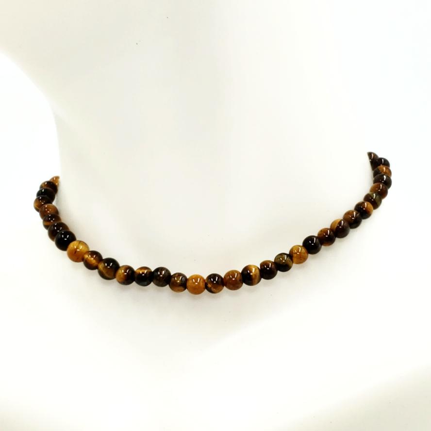 Tiger Eye Bead Bracelet 4mm - Bracelet