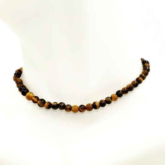 Tiger Eye Bead Bracelet 4mm - Bracelet